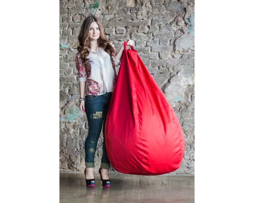 Кресло Мешок Груша Фьюжн Красное