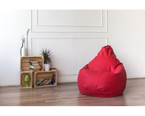 Кресло Мешок Груша Фьюжн Красное