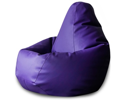 Кресло Мешок Груша Фиолетовая ЭкоКожа