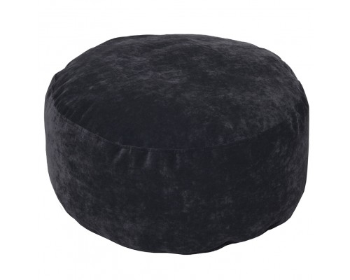 Пуфик Шайба Темно-Серый Микровельвет