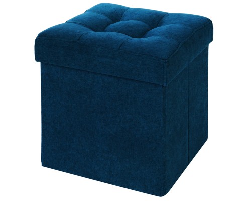 Пуфик Складной Синий Велюр