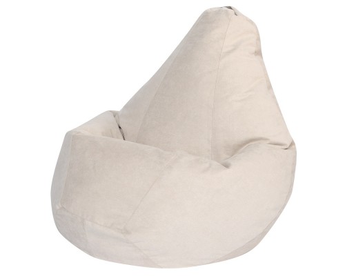 Кресло Мешок Груша Светло-Бежевый Велюр