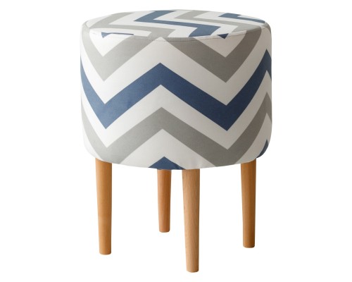 Пуф Лекко Скандинавия Сине-Серый