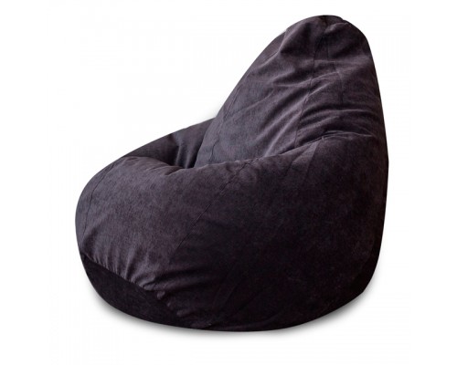 Кресло Мешок Груша Темно-Серый Микровельвет